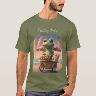 Fredagsstämning Groda jobbar på Korvkiosk T Shirt