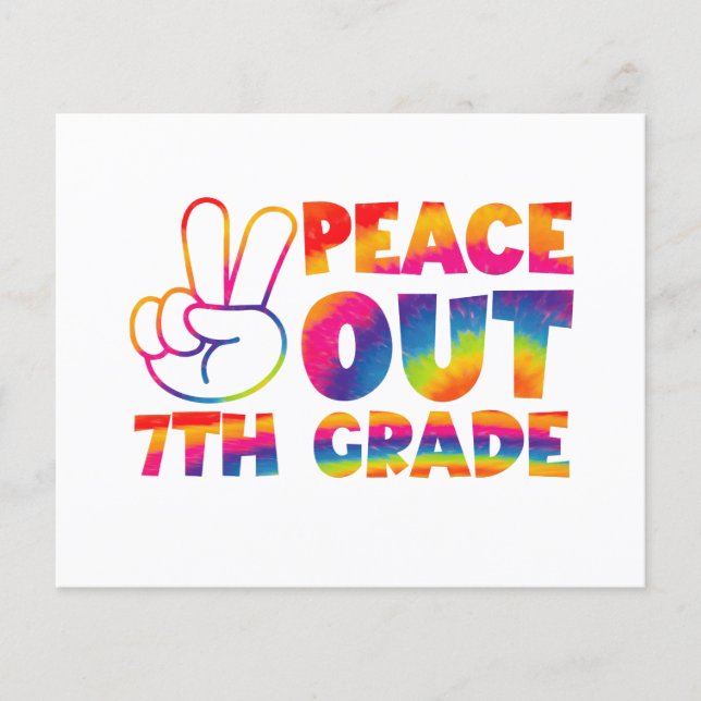 Fredagstajming Sista dagen Sjunde klass Tie Dye (Framsida)