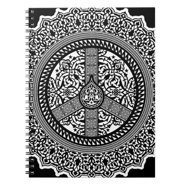 FredArabesqueanteckningsbok Anteckningsbok Med Spiral (Framsidan)