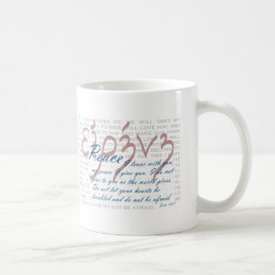 FredbibelVerse på den kristna muggen Kaffemugg