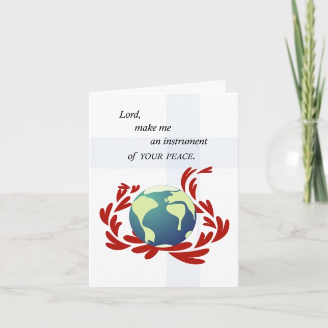 Fredbön av St Francis Kort (Framsida)