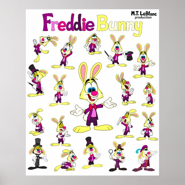 Freddie Bunny Affisch (Framsidan)