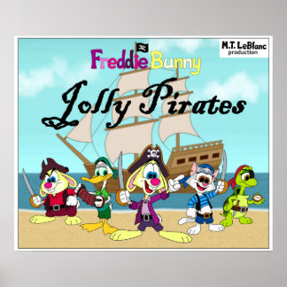 Freddie Bunny Jolly Pirates affisch