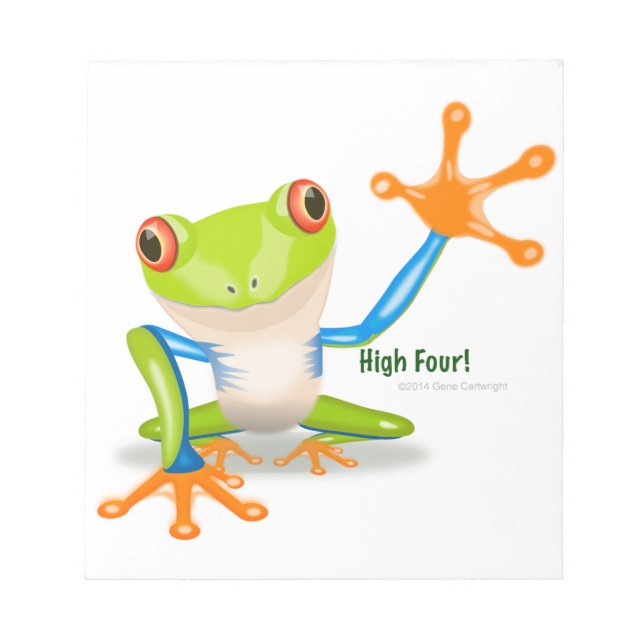 Freddie Frog "High Four" Anteckningsblock (Framsida)