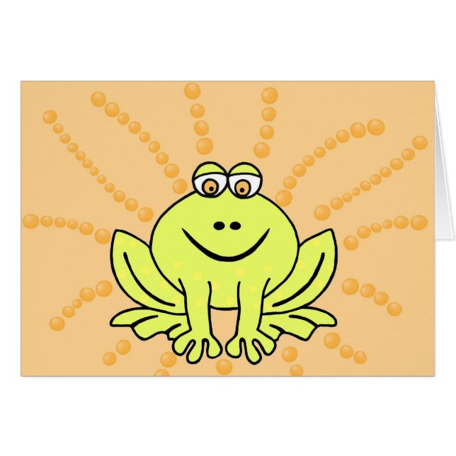 Freddie groda hälsningskort (Framsidan Horizontal)