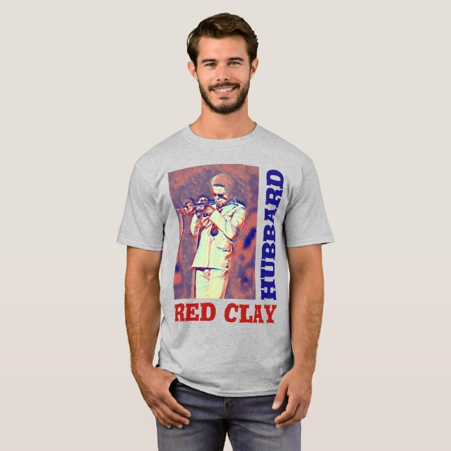Freddie Hubbard Bebop Jazz Trumpet T-Shirt (Hel framsida)