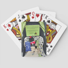 Freddie som leker kort casinokort