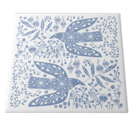 FredDoves Blue and White Kakelplatta