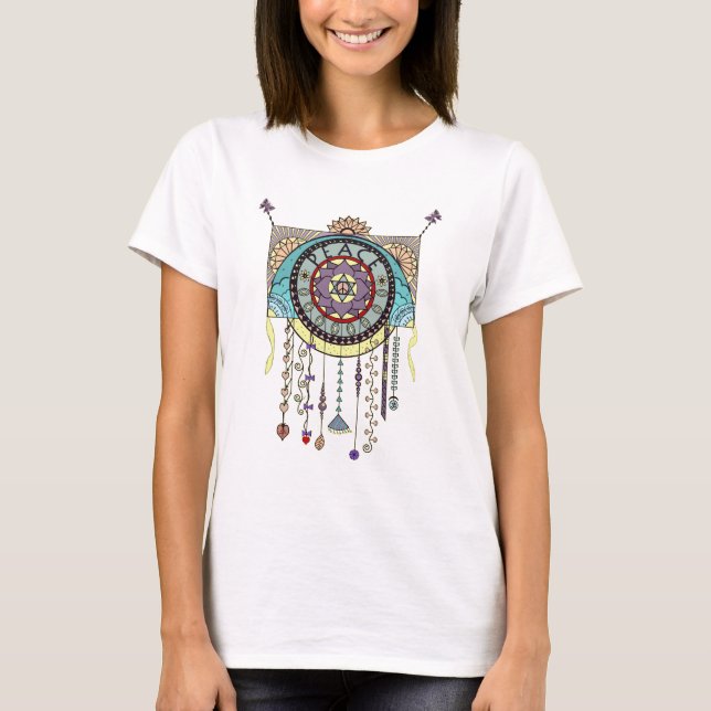 Freddraken dinglar illustrationT-tröja T-shirt (Framsida)