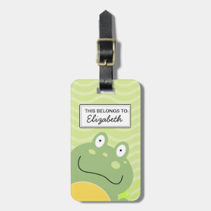 Freddy Anpassade Luggage Tag-numret för groda Bagagebricka