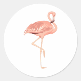 Freddy Flamingo Runt Klistermärke