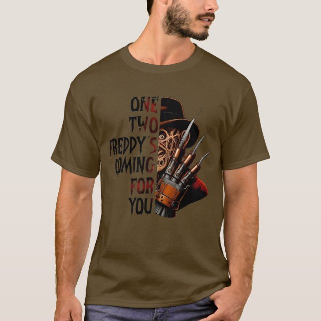 Freddy Horror Grafisk Halloween T-shirt t-shirt (Framsida)