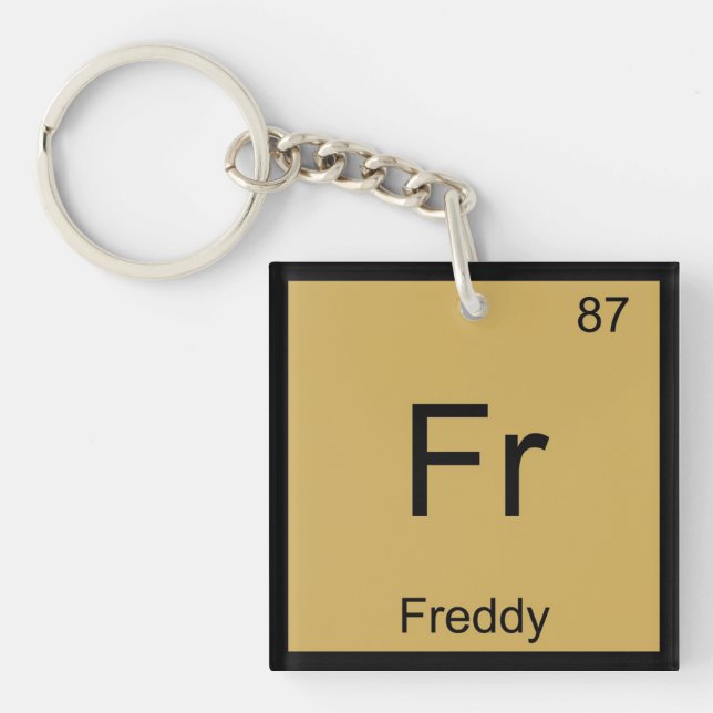 Freddy Namn Kemiskt Element Periodiska Systemet (Framsidan)