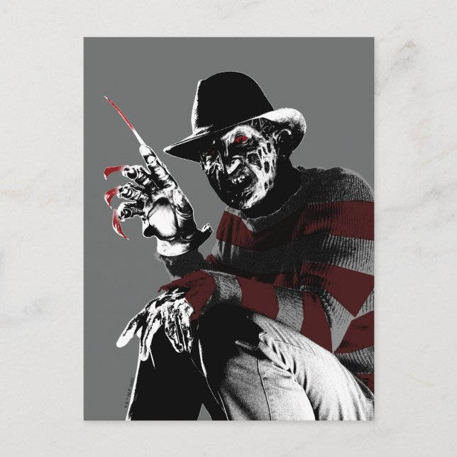 Freddy vs. Jason | Freddy Seeing Red Vykort (Framsida)