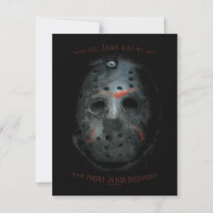 Freddy vs. Jason   Jason Mask Quote Anteckningskort