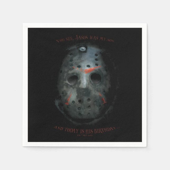 Freddy vs. Jason | Jason Mask Quote Pappersservett (Framsidan)