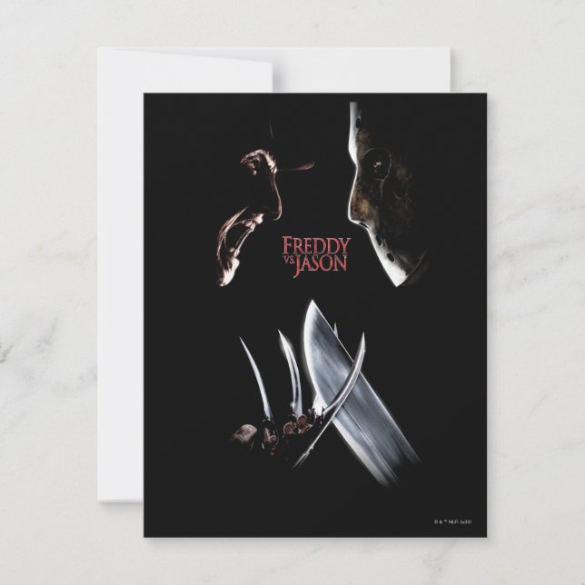 Freddy vs. Jason | Teaterisk Poster Anteckningskort (Framsida)