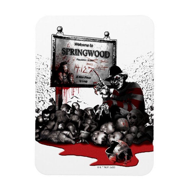 Freddy vs. Jason | Välkommen till Springwood Magnet (Vertikal)