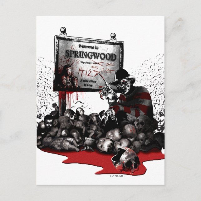 Freddy vs. Jason | Välkommen till Springwood Vykort (Framsida)