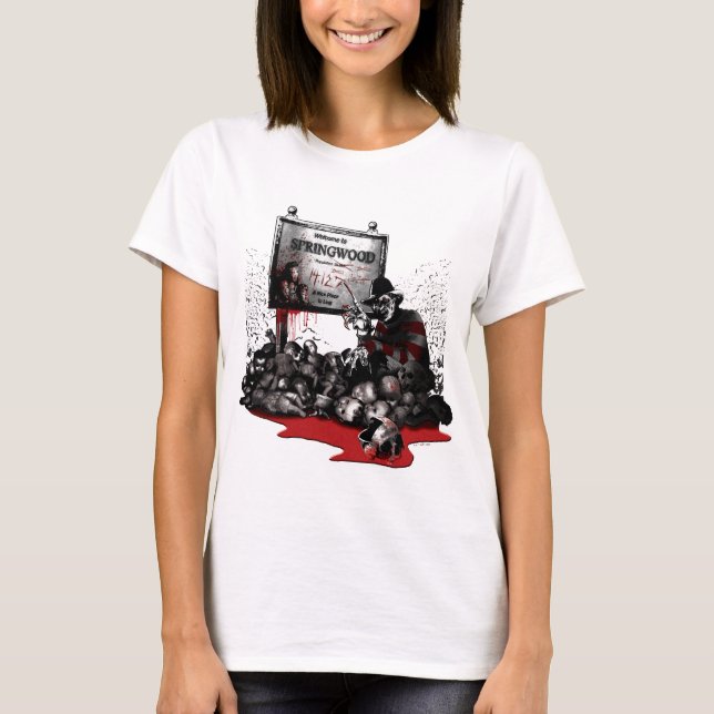 Freddy vs. Jason | Welcome to Springwood T Shirt (Framsida)