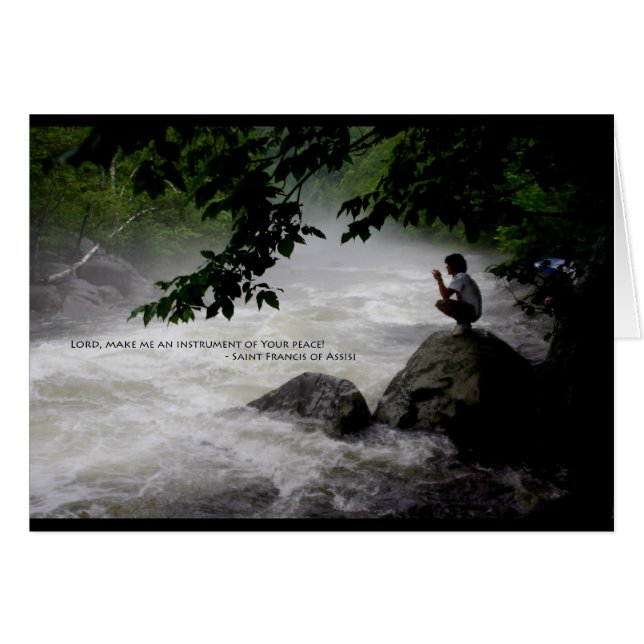 Freden för Assisi-kortet Hälsningskort (Framsidan Horizontal)