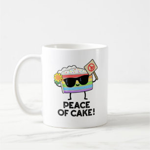Freden för Cake Funny Food Pun Kaffemugg