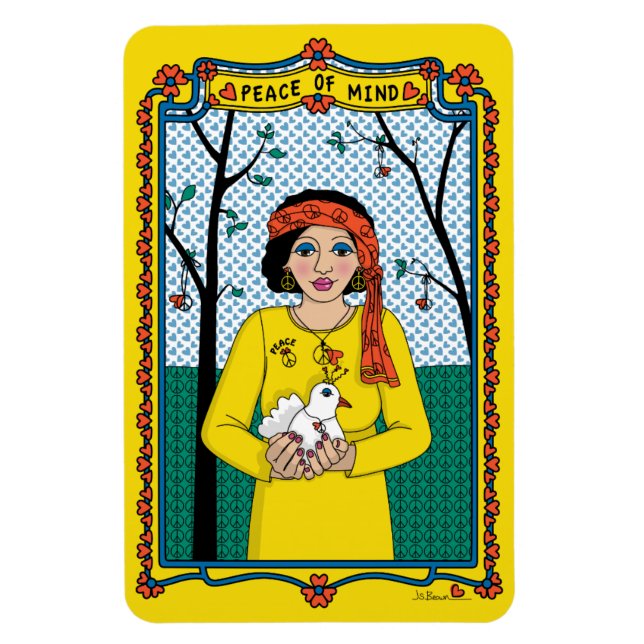 Freden för mind_B_4x6-kylskåp, magnet (Vertikal)