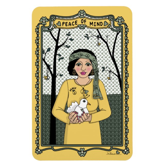 Freden för mind_C_4x6-kylskåp, magnet (Vertikal)