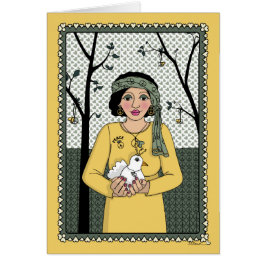 Freden för mind_C_Greeting Card Hälsningskort