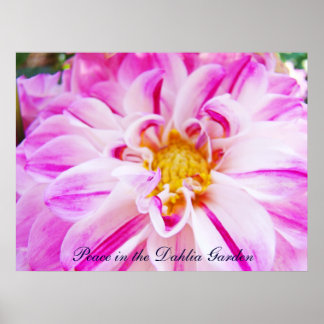 Freden i Dahlia Garden-konstverk skriver ut canvas Poster
