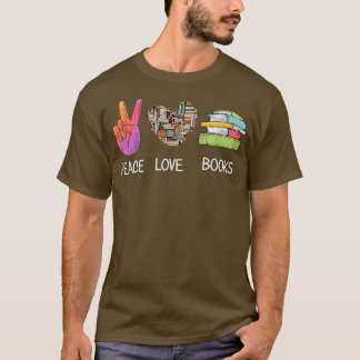 Freden i Kärlek Bokar, bibliotekarien som läser Bo T Shirt