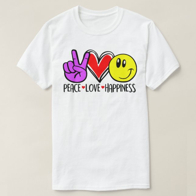 Freden i Kärlek glädjen T Shirt (Design framsida)