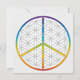 Freden i Life Design + Kärlek-symbolens regnbåge Julkort