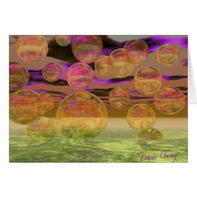 Freden i stormen - Violet och Amber Tranquilitet OBS Kort (Framsidan Horizontal)