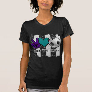 Freden i Svarta och vita stripe Kärlek T Shirt