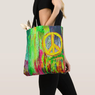 Freden i Times Square Tote Bag Tygkasse