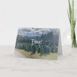 Freden, julklapp med klappad hälsning kort