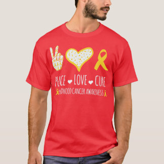 Freden kärlek botar barncancer Medvetandedräkt 8 T Shirt