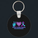 Freden Kärlek Hope Lycklig Suicide Prevention Awar Nyckelring<br><div class="desc">Freden Kärlek Hope Lycklig Suicide Prevention Awareness Graphics</div>