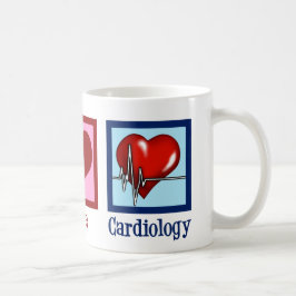 Freden Kärlek kardiologi Heart Surgeon Heartslag Kaffemugg