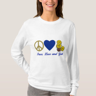 Freden, Kärlek och Gelt Hanukkah Tees och Gifts Tee