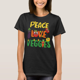 Freden Kärlek Veggies Vegan Veganism Vegetarian T Shirt
