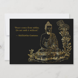 Freden kommer från Buddha Inbjudningar