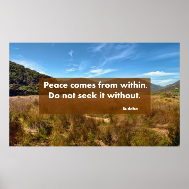 Freden kommer inifrån poster (Framsidan)