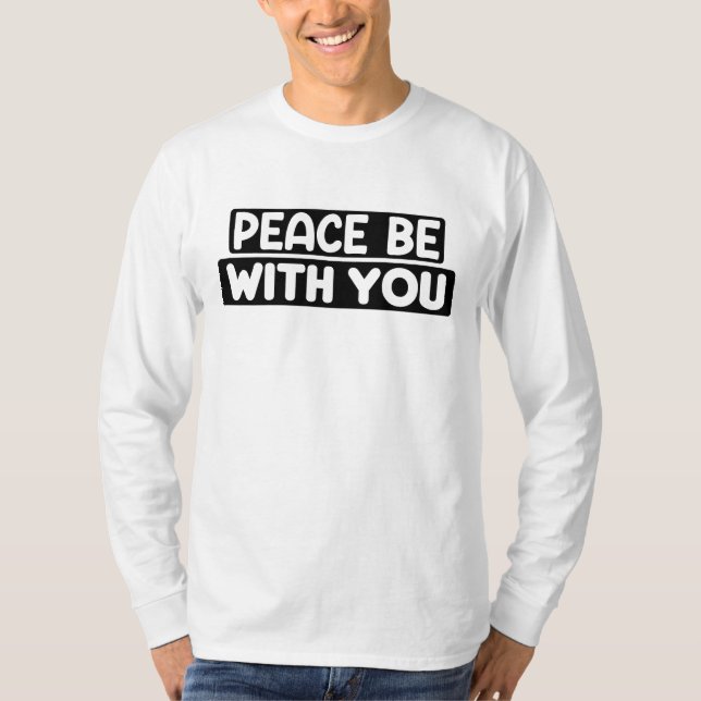 Freden med ditt islamiska muslimska arabiska gåva t shirt (Framsida)