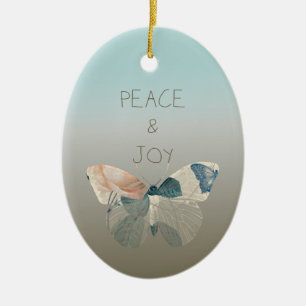 Freden och Joy Butterfly Julgransprydnad Keramik