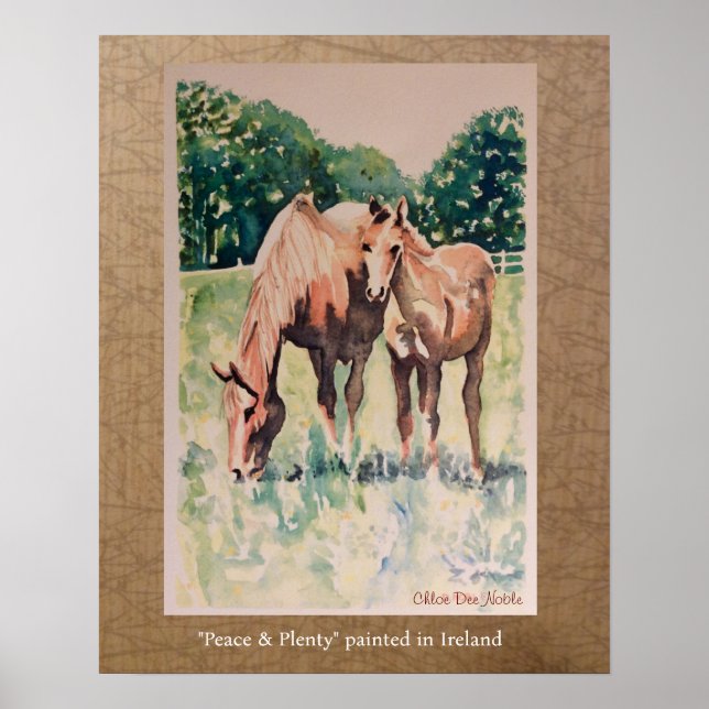 Freden och mängden målade i Irland Poster (Framsidan)