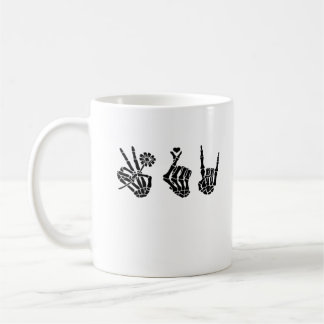 Freden och rullskalet Händer Classic Kaffemugg