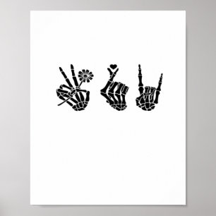 Freden och rullskalet Händer Classic Poster
