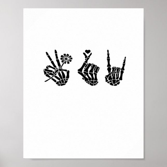 Freden och rullskalet Händer Classic Poster (Framsidan)
